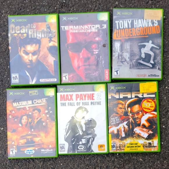 Xbox Games (six games)Tony Hawk, Max Payne, Narc, Dead to Rights... - Picture 1 of 2